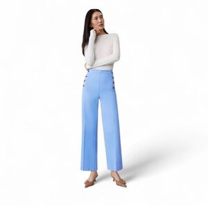 Ann Taylor Blue Sailor Grace Straight Pant Size 16